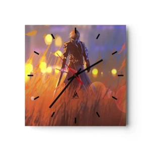 Wandklok - Klok - Dolende ridder - 30x30 cm