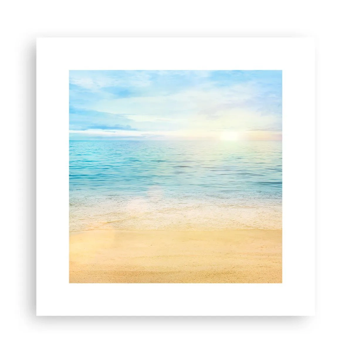 Poster - Groot blauw - 30x30 cm