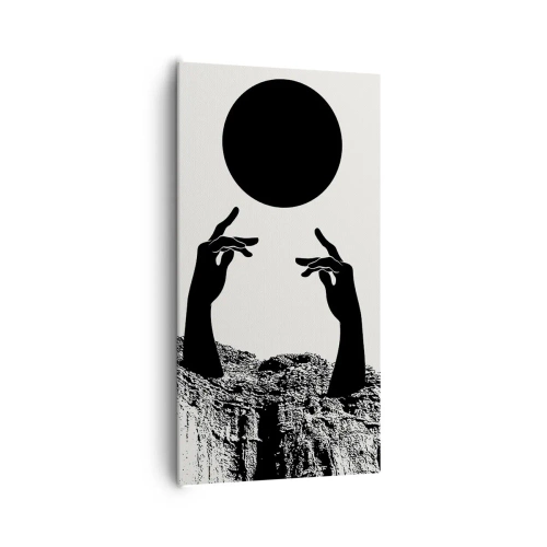 Schilderen op canvas - Surrealistische compositie: de zon en de rest - 65x120 cm