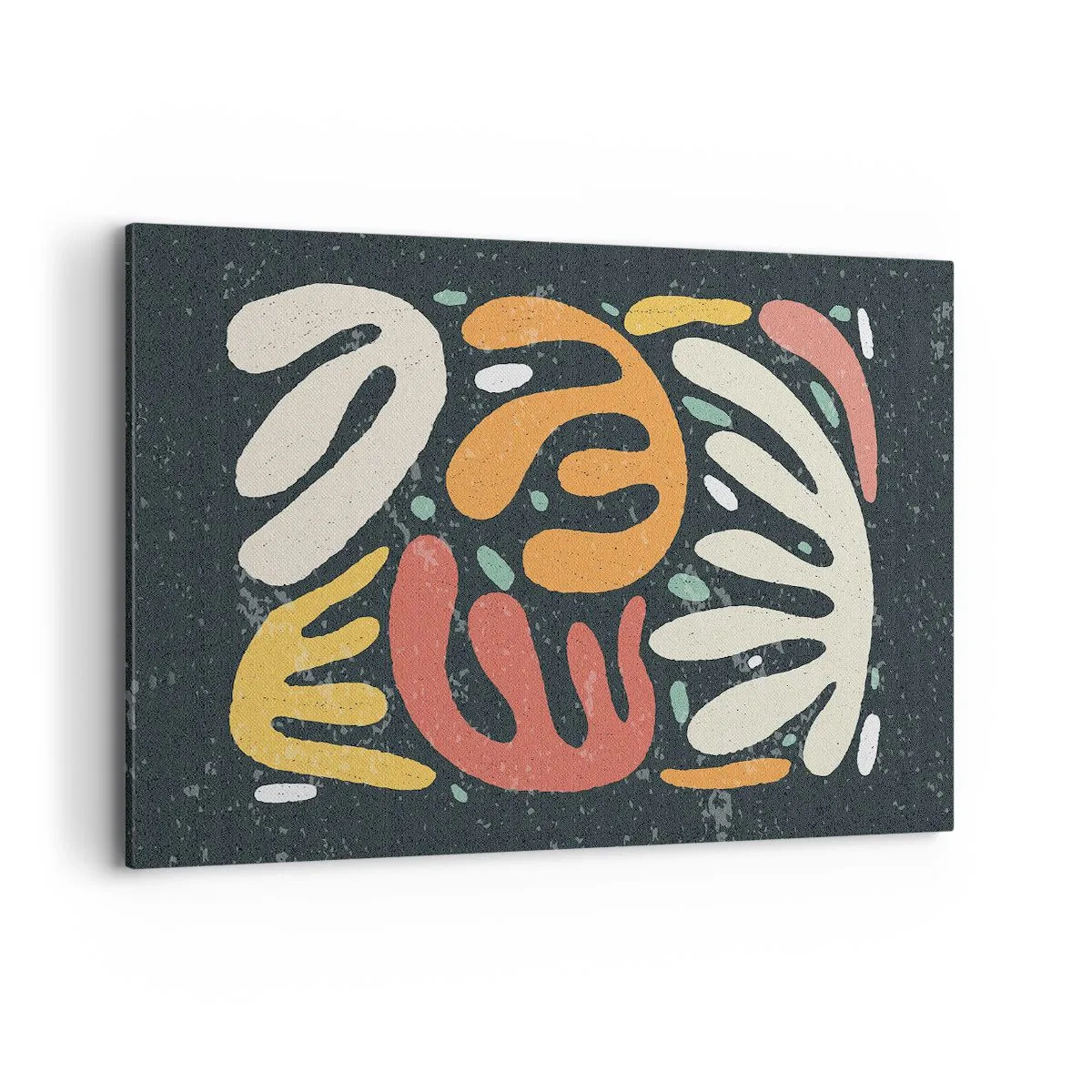 Schilderen op canvas - Compositie – ik sta op het punt je te pakken te krijgen - 120x80 cm