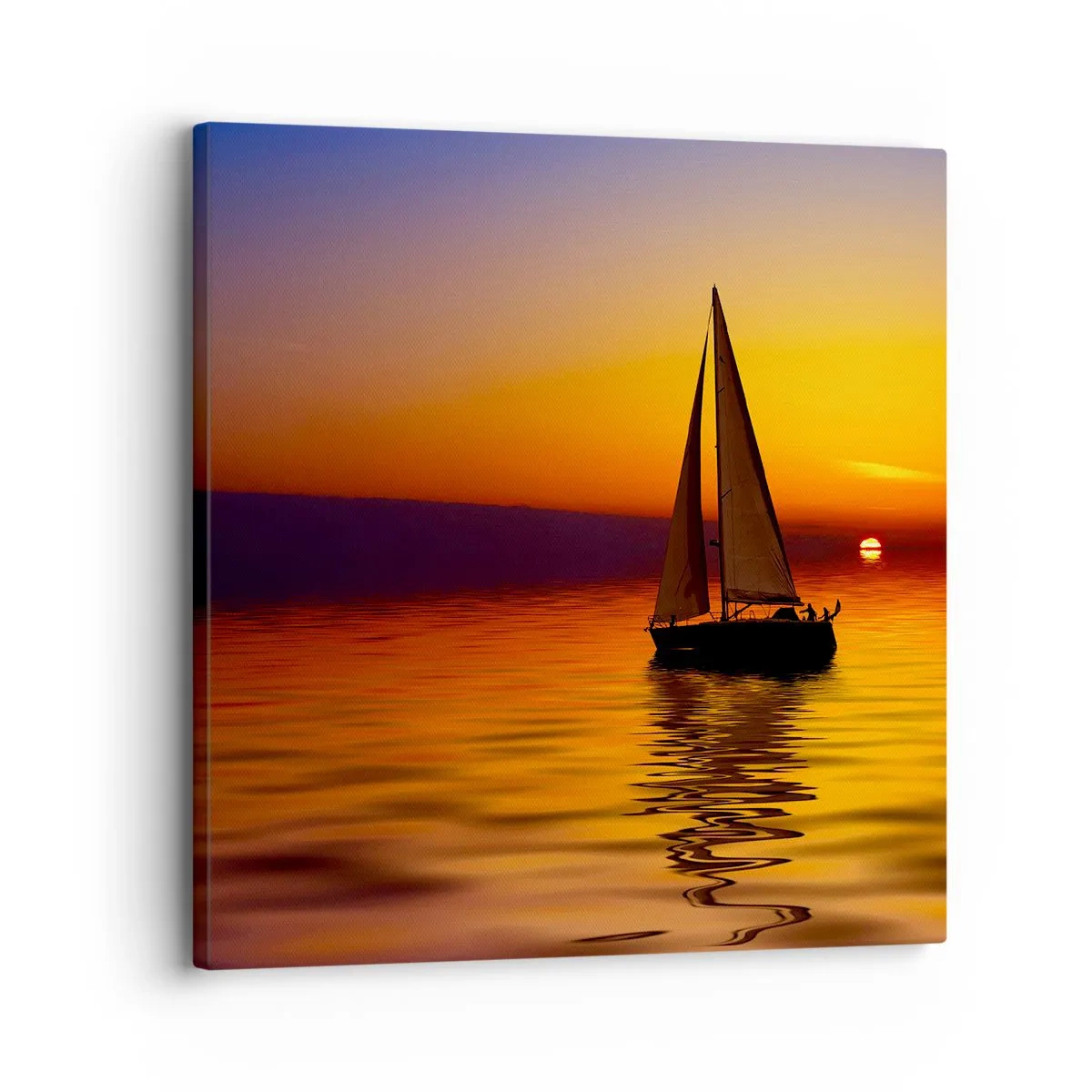 Schilderen op canvas - Hoe stil is het hier in de schemering... - 30x30 cm