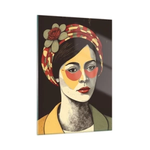 Schilderen op glas - Koraal Dame - 50x70 cm