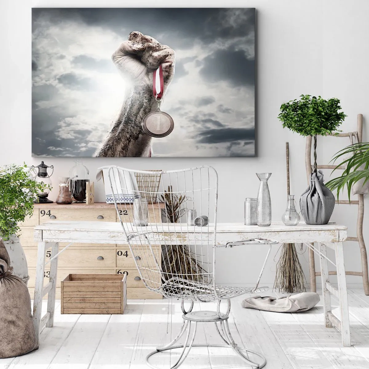 Schilderen op canvas - Per aspera ad astra - 120x80 cm