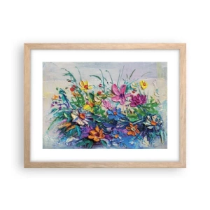 Een poster in een licht eiken lijst - Helemaal geen stilleven - 40x30 cm