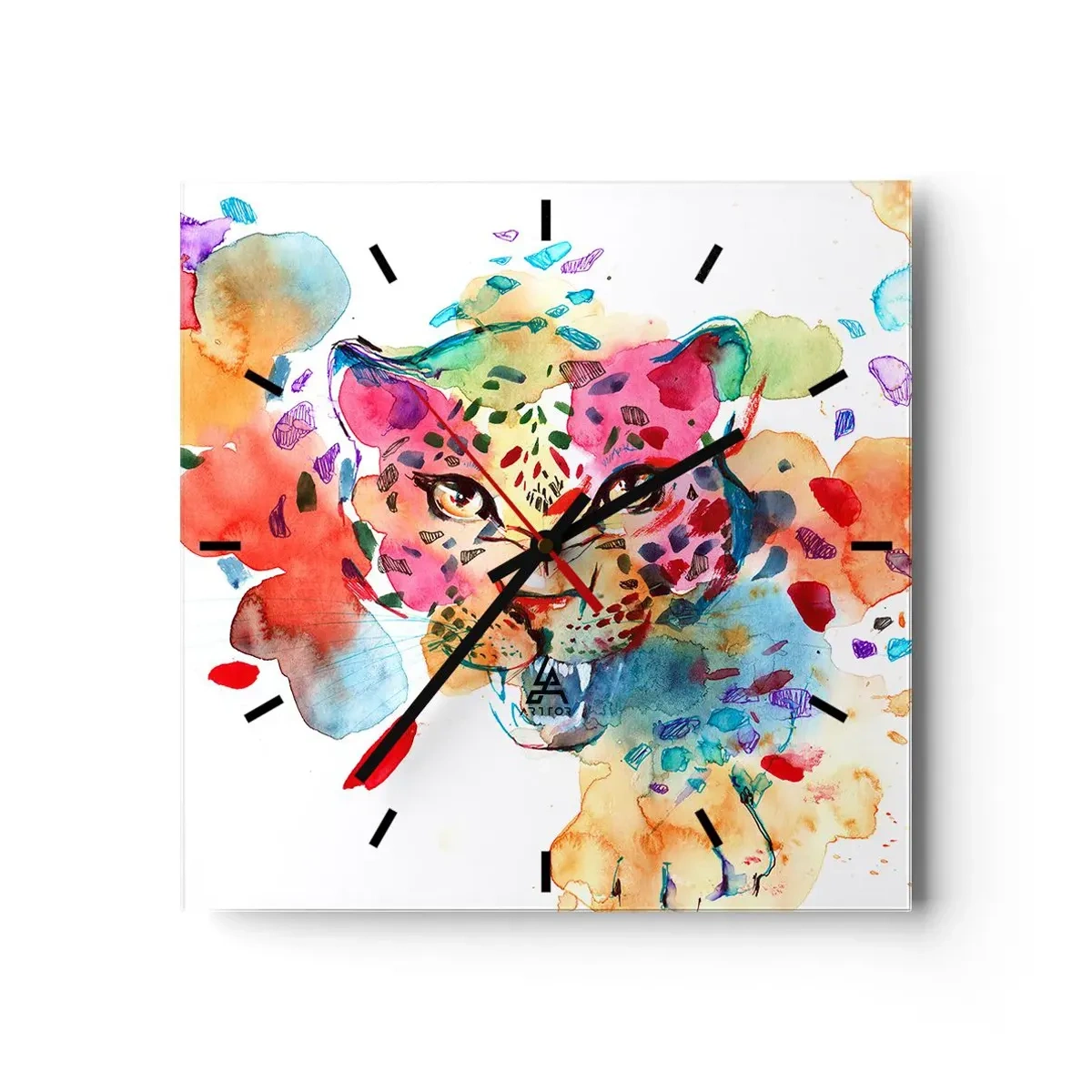 Wandklok - Klok - Schoonheid en het beest - 30x30 cm