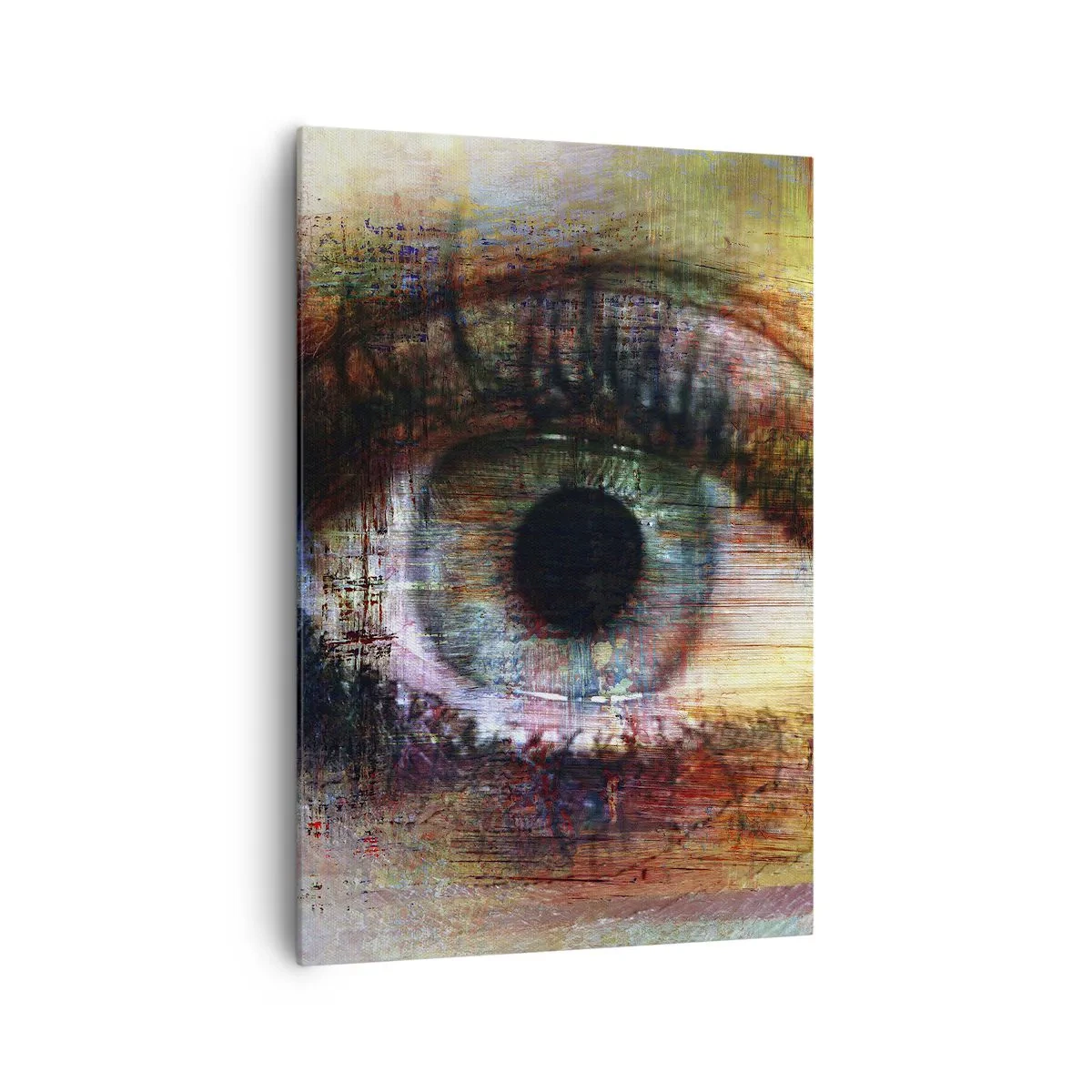 Schilderen op canvas - Je kunt in de ziel kijken - 70x100 cm