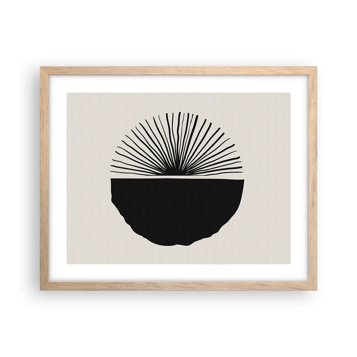 Een poster in een licht eiken lijst - Een scala aan mogelijkheden - 50x40 cm