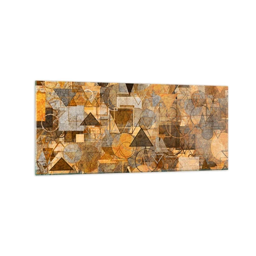 Schilderen op glas - De wereld in vorm - 120x50 cm