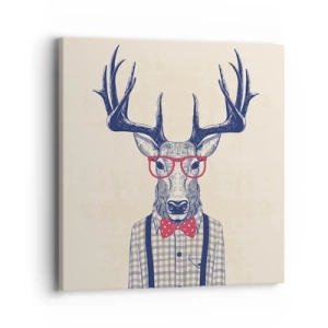 Schilderen op canvas - Een grappig extravaganza - 40x40 cm