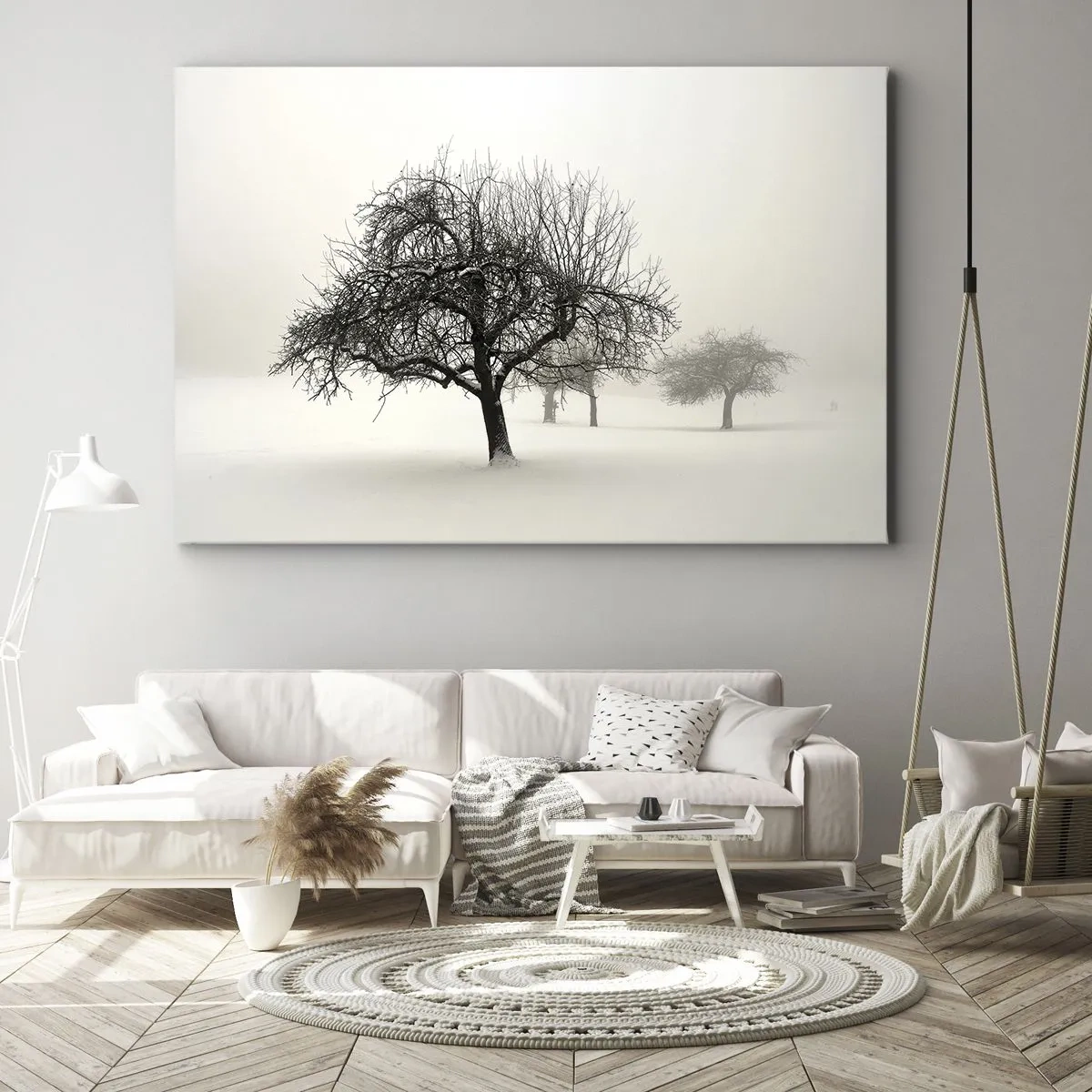 Schilderen op canvas - Winterslaap - 120x80 cm