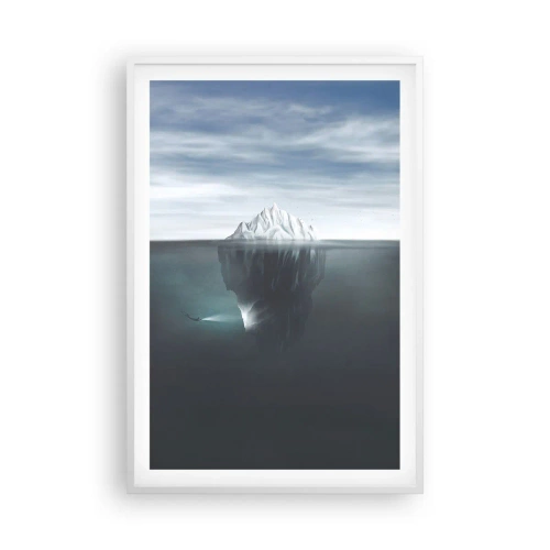Poster in een witte lijst - Onderwater mysterie - 61x91 cm