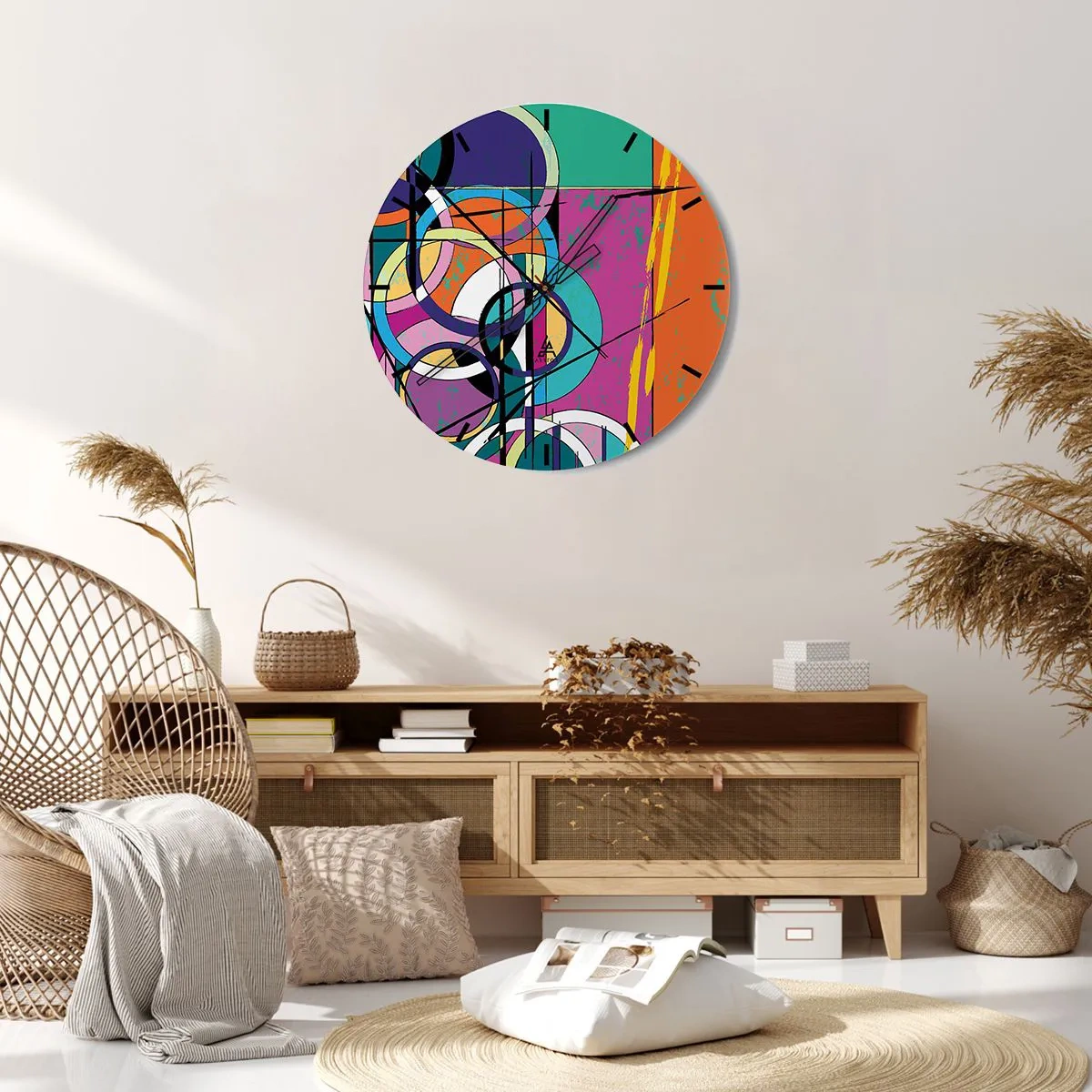 Wandklok - Klok - Wiel voor wiel - 30x30 cm