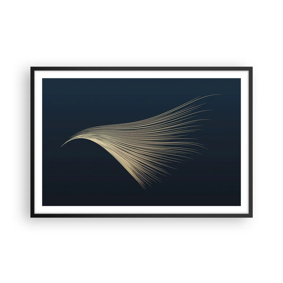 Poster in een zwarte lijst - Als het haar van een engel - 91x61 cm