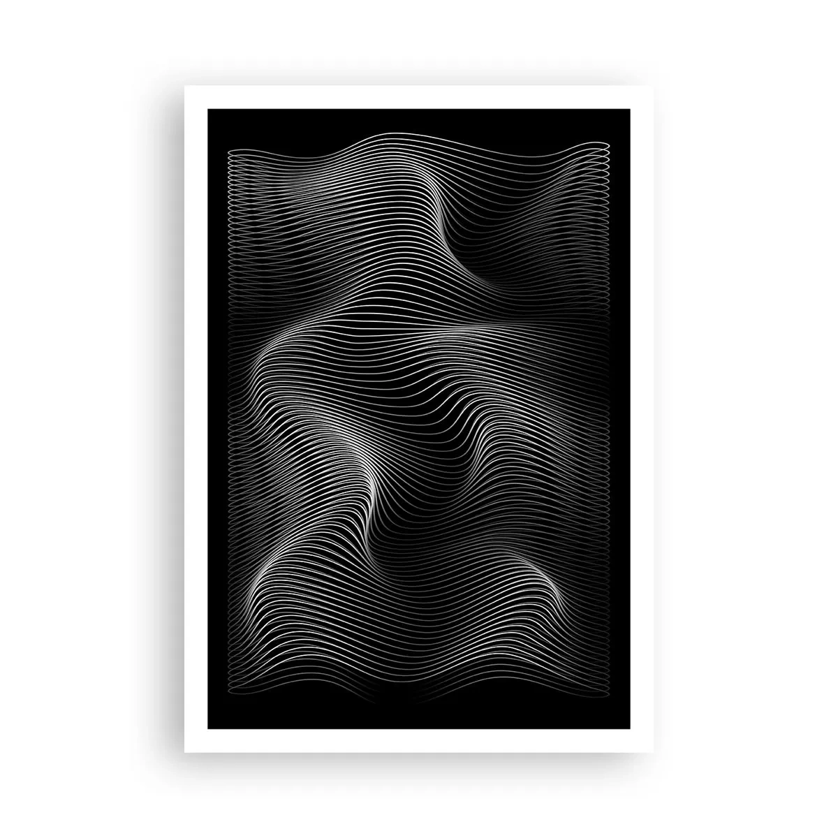 Poster - Dans van licht in de ruimte - 70x100 cm