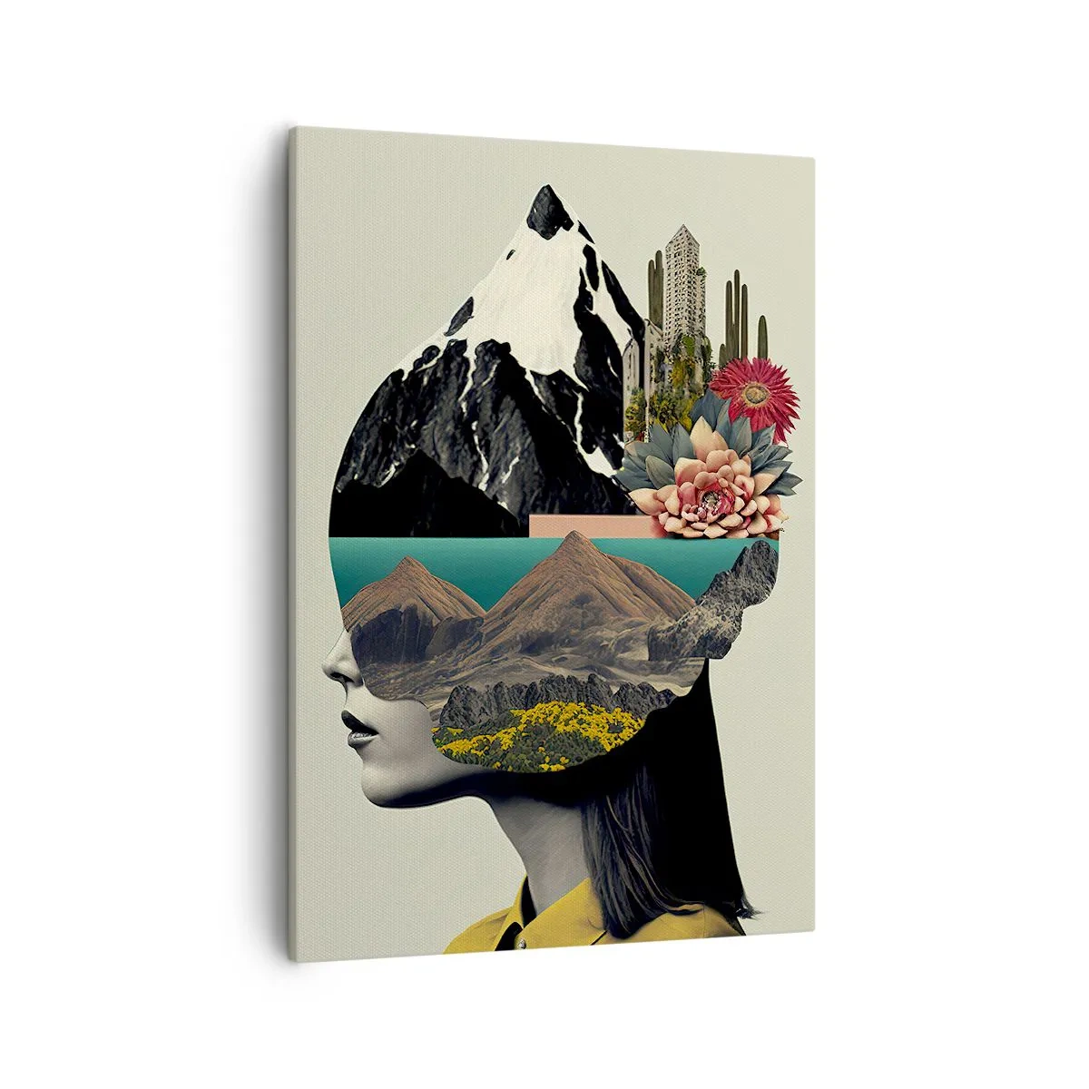 Schilderen op canvas - Vrouw – altijd een mysterie - 50x70 cm