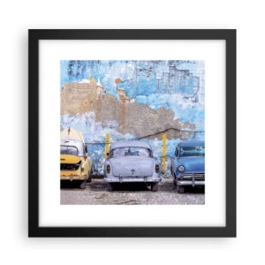 Poster in een zwarte lijst - Veteranenbijeenkomst - 30x30 cm