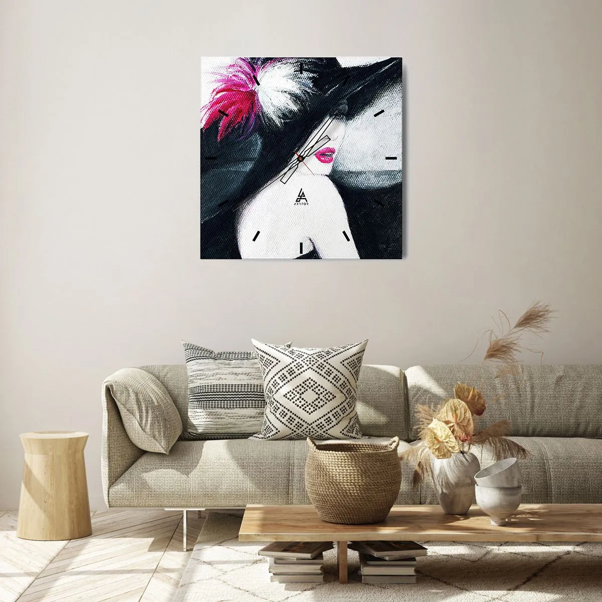 Wandklok - Klok - Altijd een geheim - 30x30 cm