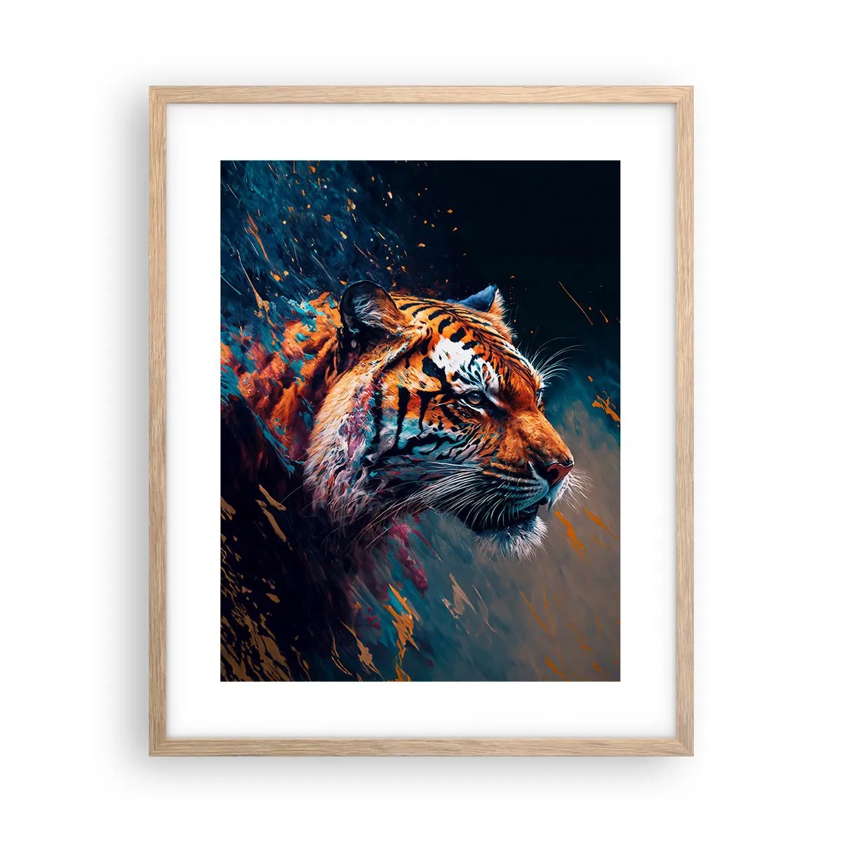 Een poster in een licht eiken lijst - Wilde schoonheid - 40x50 cm