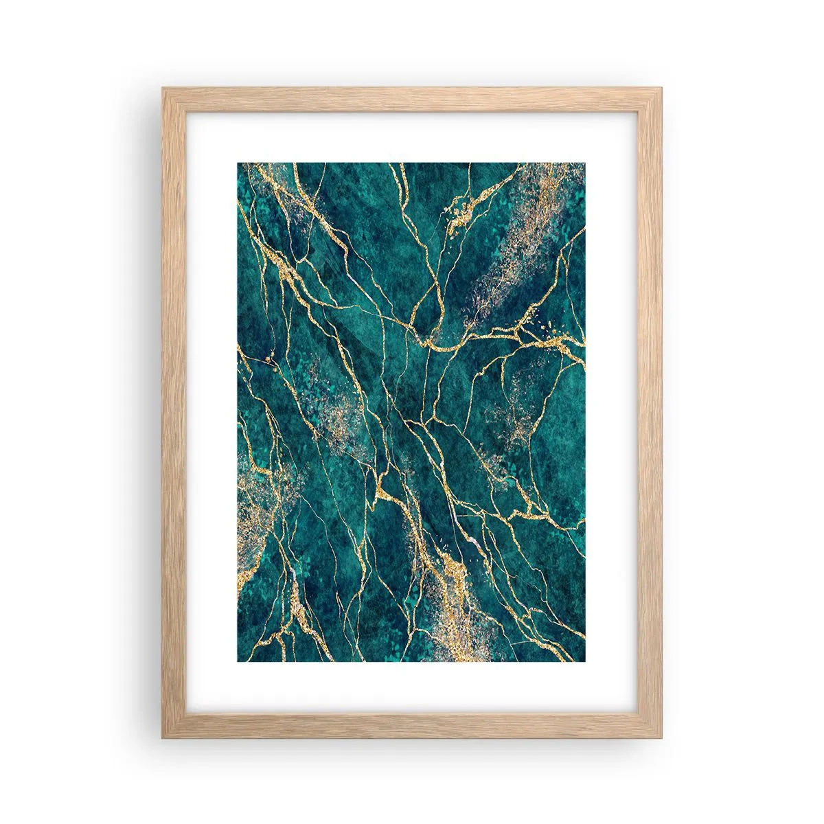 Een poster in een licht eiken lijst - Goudmijn - 30x40 cm