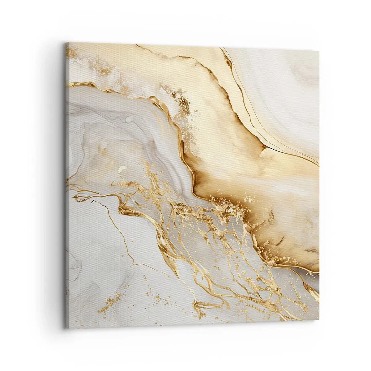 Schilderen op canvas - Abstractie: schoonheid en goedheid - 50x50 cm