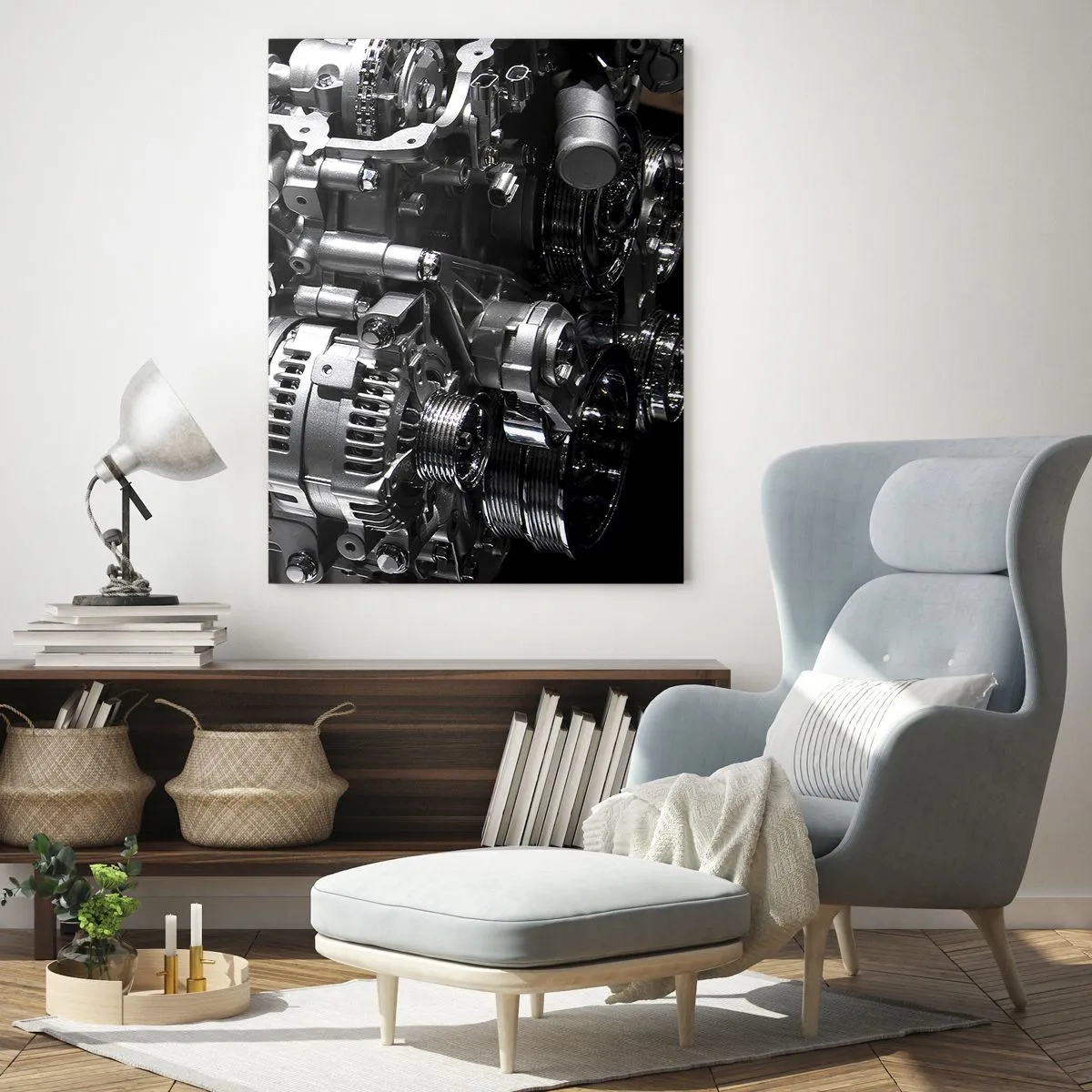 Schilderen op glas - Staal, mooi, sterk - 70x100 cm