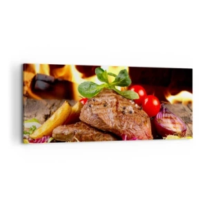 Schilderen op canvas - Opgewekt door hitte - 100x40 cm