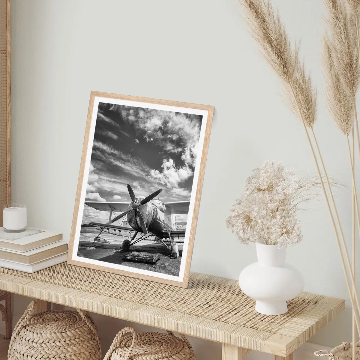 Een poster in een licht eiken lijst - Ik kan niet wachten! - 61x91 cm