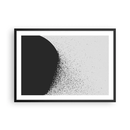 Poster in een zwarte lijst - Beweging van moleculen - 70x50 cm