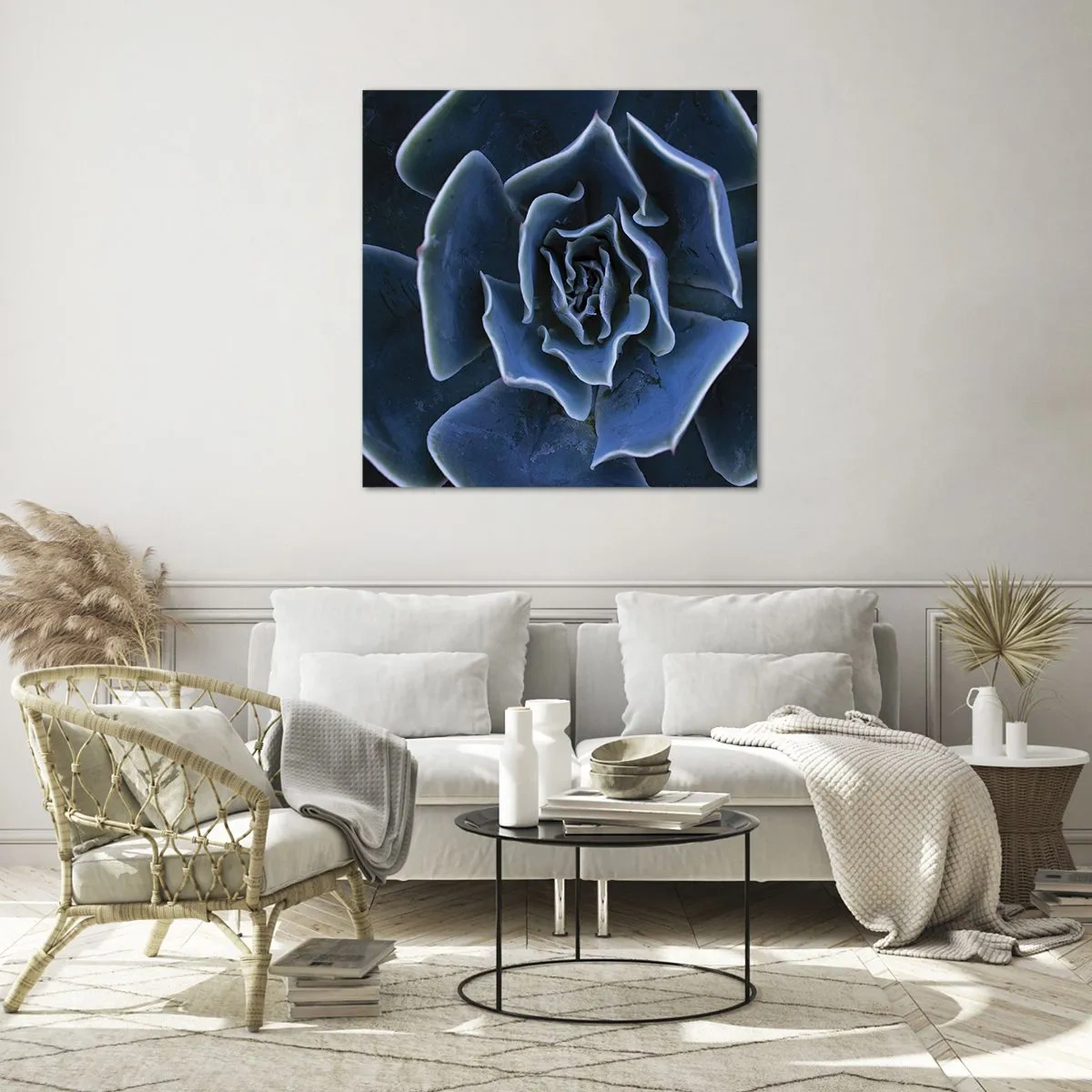 Schilderen op glas - Woestijn bloem - 70x70 cm