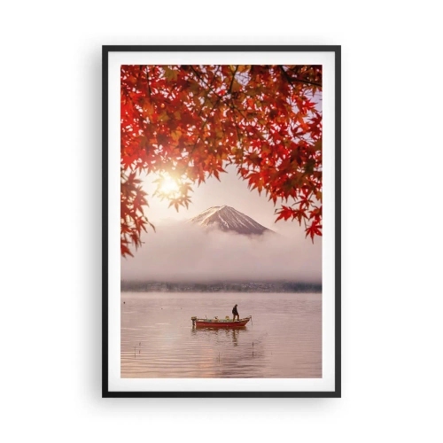 Poster in een zwarte lijst - In het Japanse klimaat - 61x91 cm