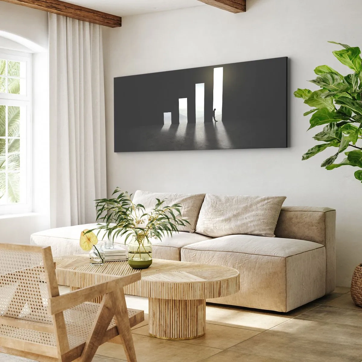 Schilderen op canvas - Succes - impressie - 100x40 cm