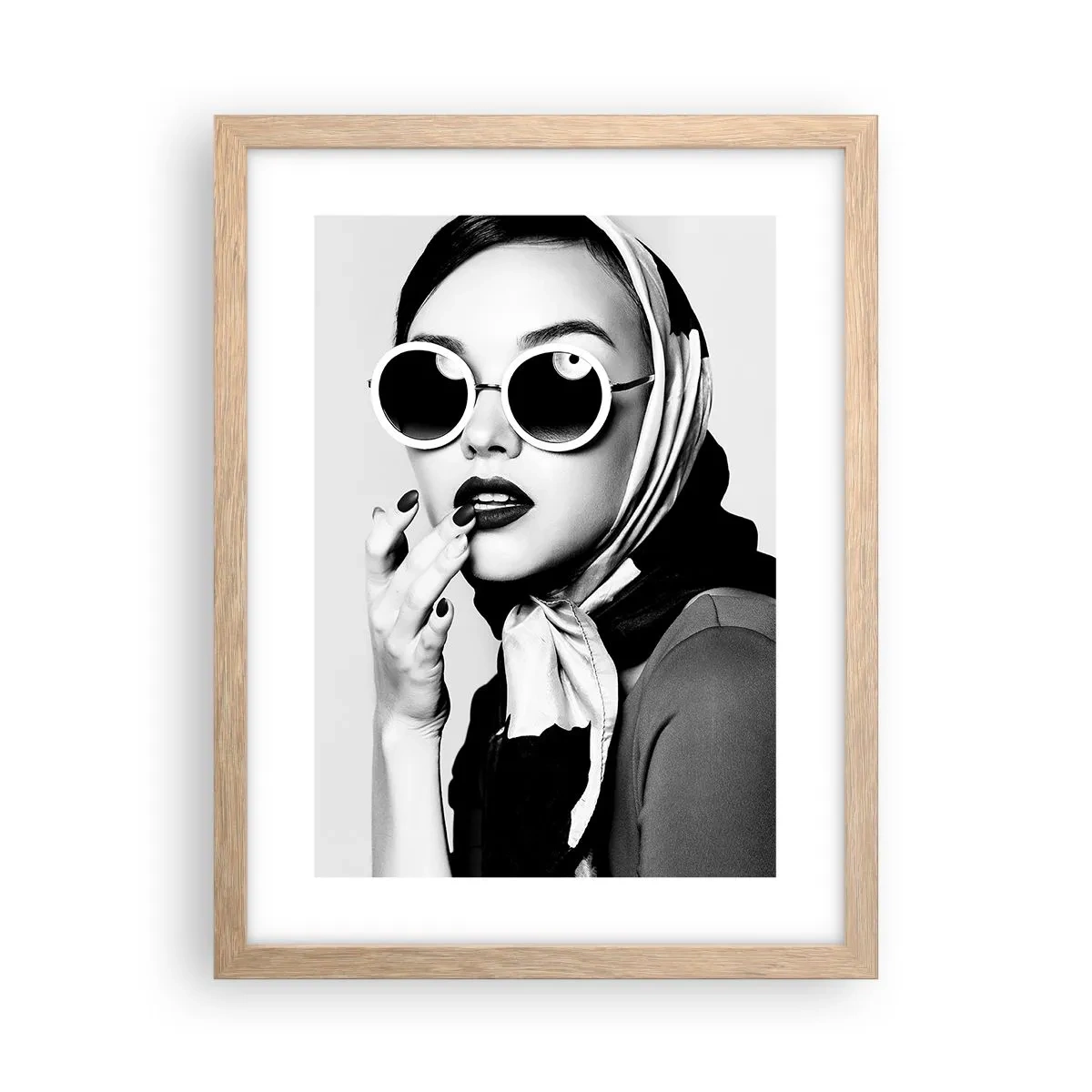 Een poster in een licht eiken lijst - Groeten uit de jaren 60 - 30x40 cm