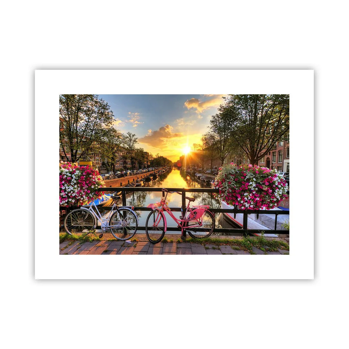 Poster - Lenteochtend in Amsterdam - 40x30 cm