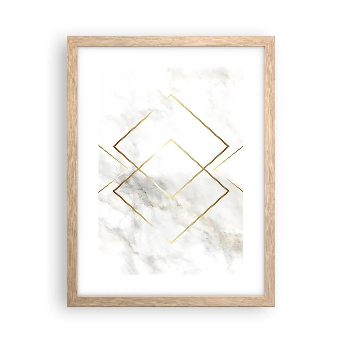 Een poster in een licht eiken lijst - Een uitzicht tot in het oneindige - 30x40 cm