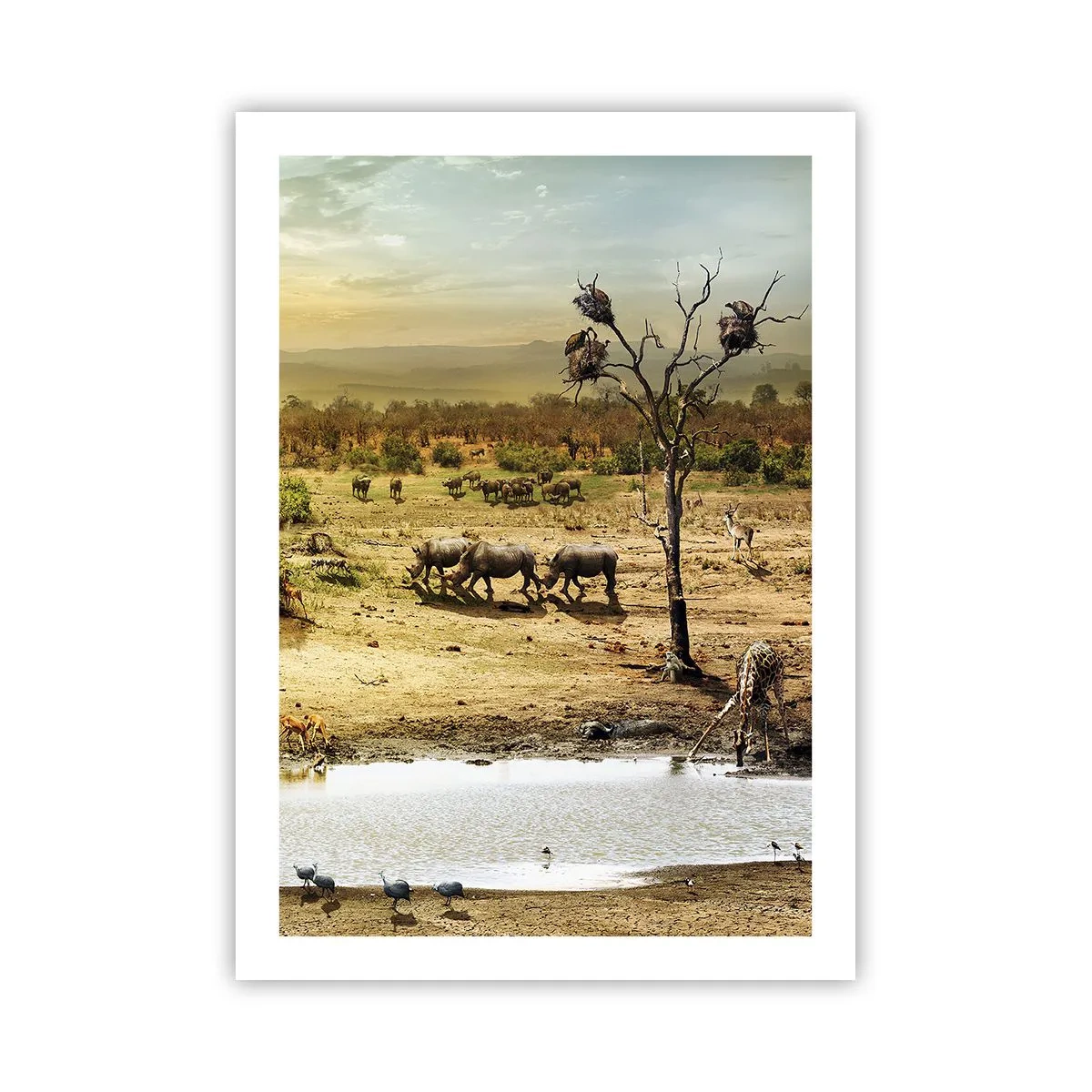 Poster - "Er stroomde een rivier uit Eden …" - 50x70 cm
