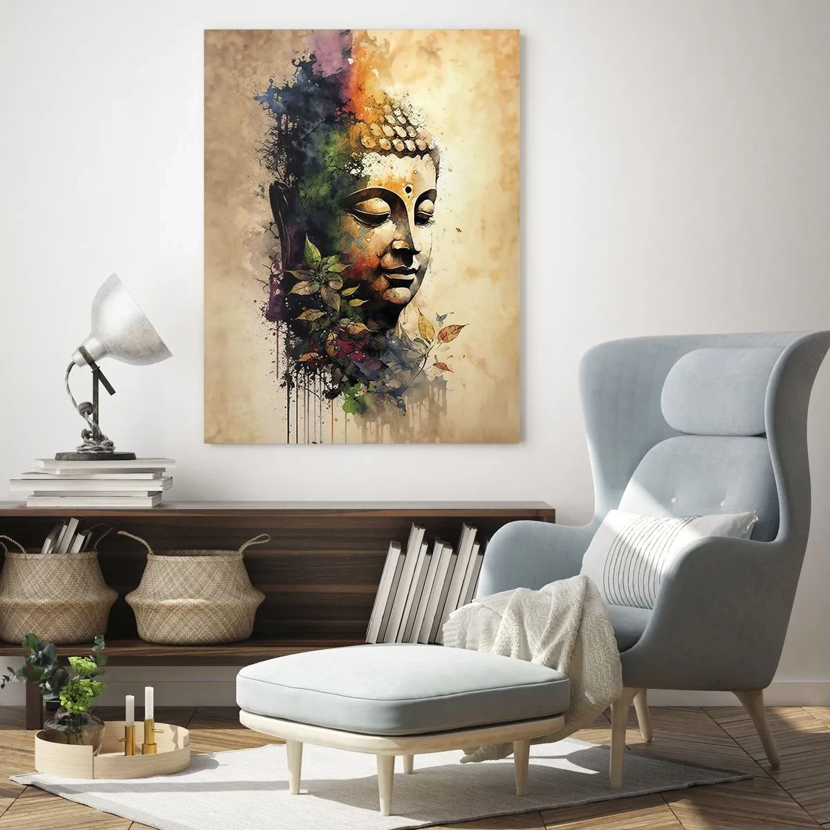 Schilderen op glas - Namasté! - 80x120 cm