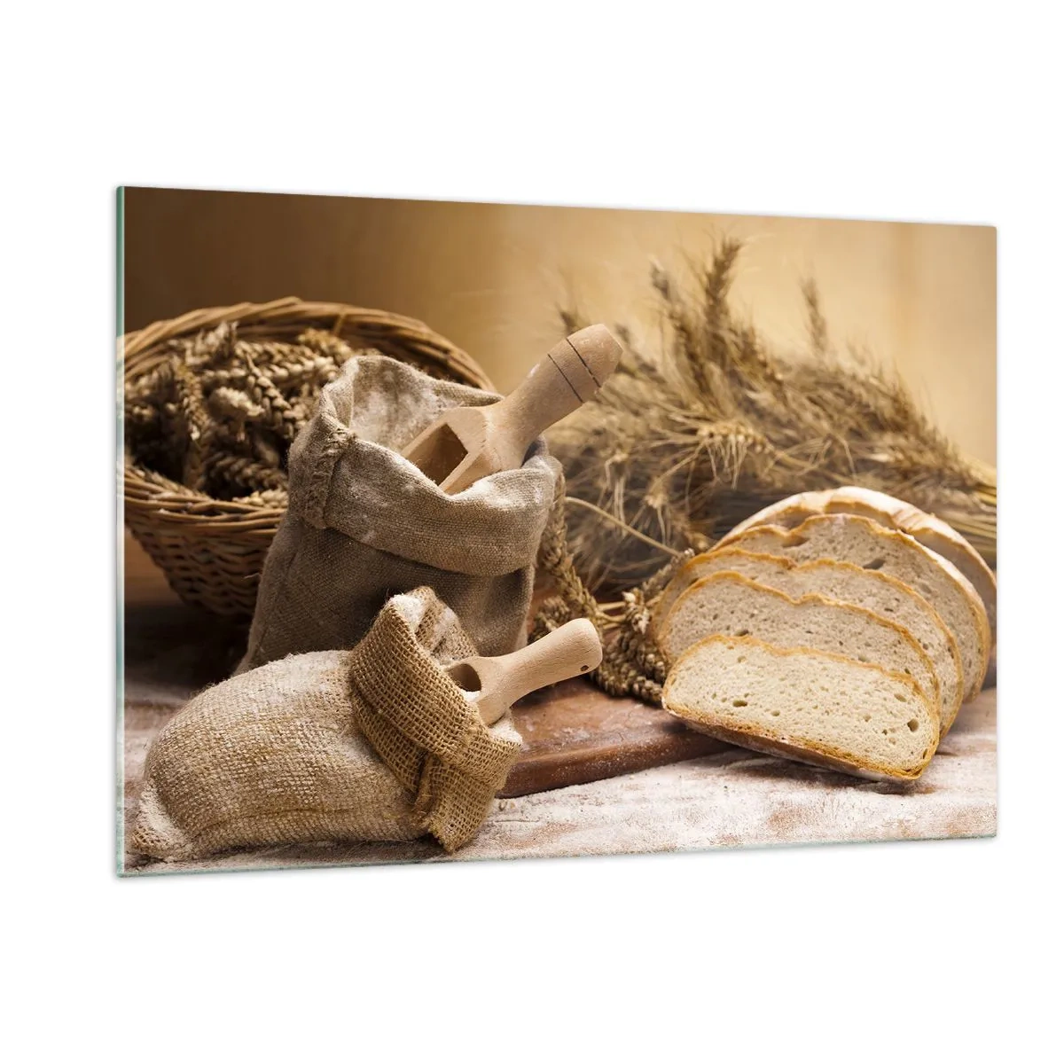 Schilderen op glas - Alsof met mes gesneden! - 120x80 cm