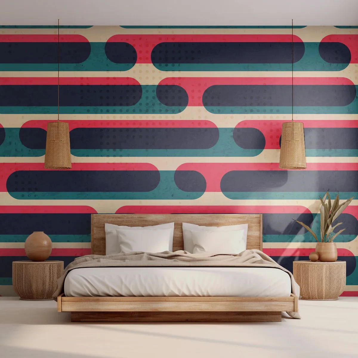 Fotobehang Standard Eco - In de diepte en vooruit - Abstractie, Deel, Moderne kunst - 200x140 cm