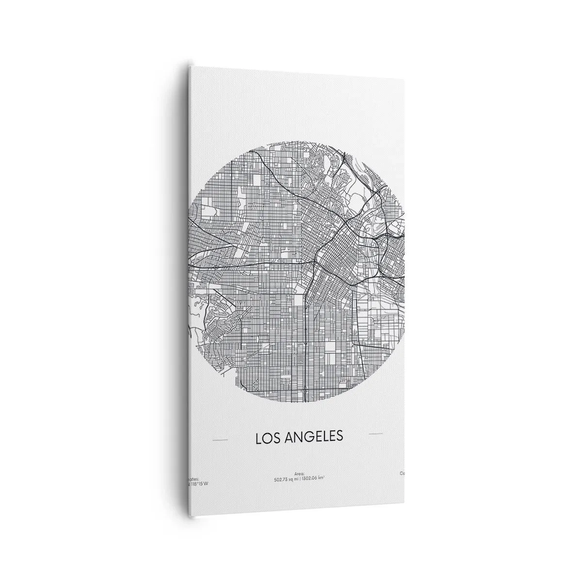 Schilderen op canvas - Anatomie van Los Angeles - 65x120 cm