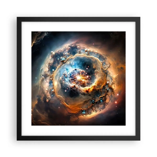 Poster in een zwarte lijst - Begin - 40x40 cm