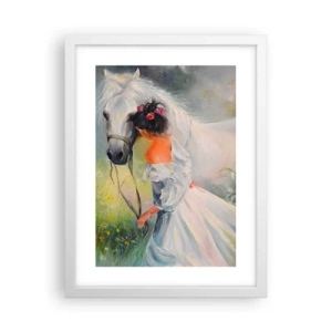 Poster in een witte lijst - Als uit een mooie droom - 30x40 cm