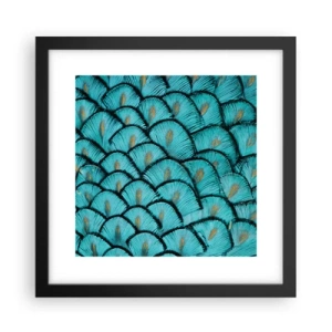 Poster in een zwarte lijst - Het grote verengala - 30x30 cm