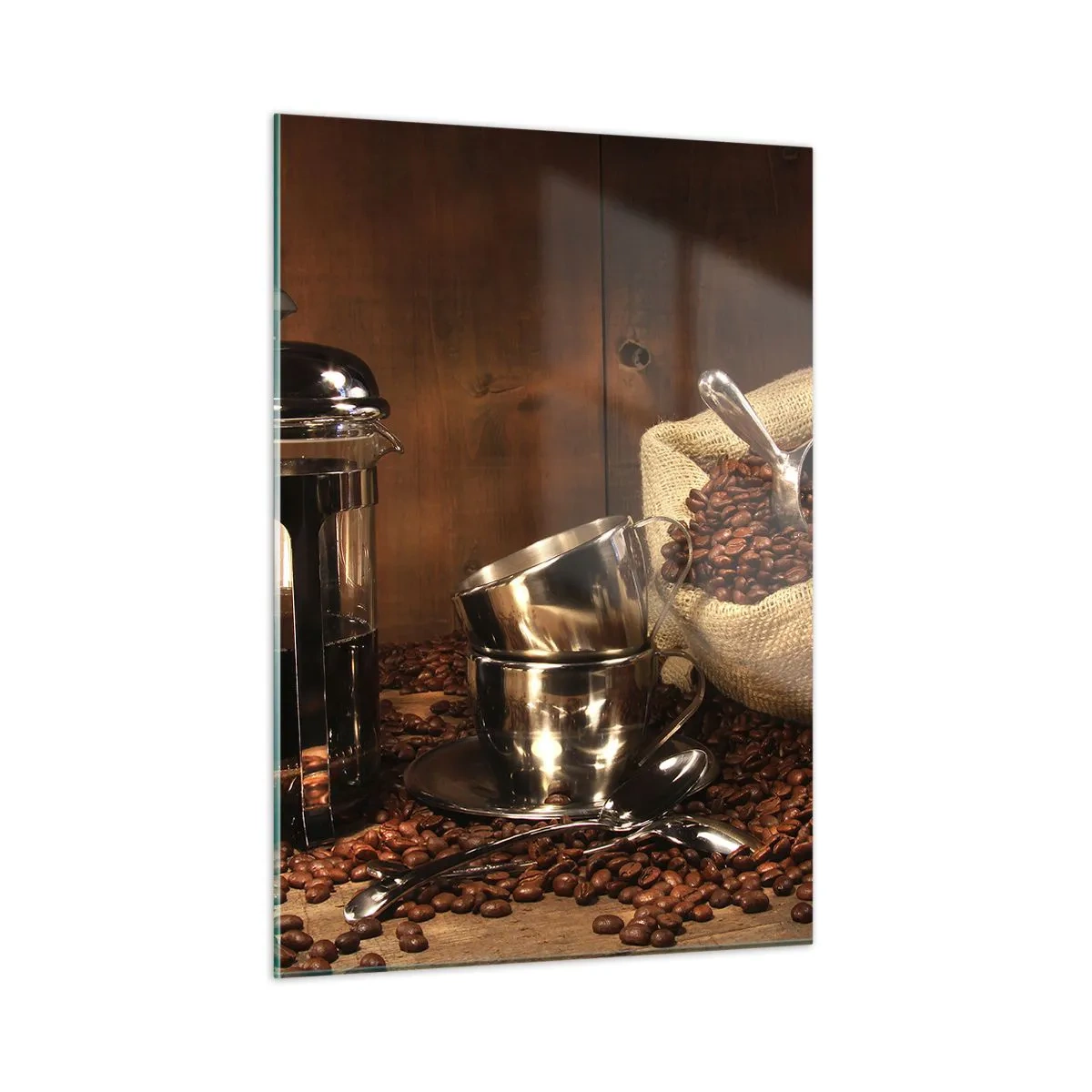 Schilderen op glas - De charme van koffie - aroma en smaak - 50x70 cm