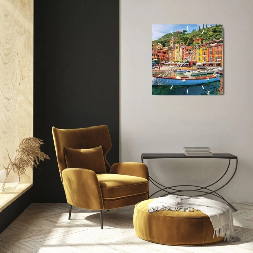 Wandklok - Klok - Italiaanse ochtend - 30x30 cm