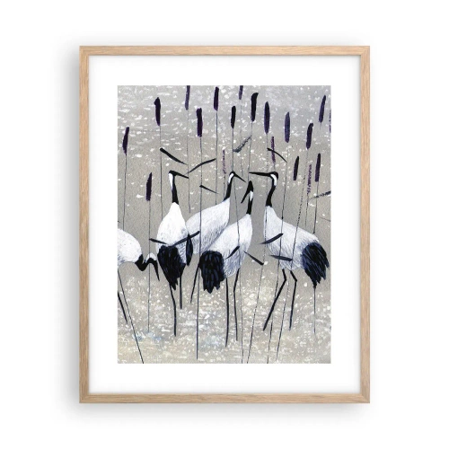 Een poster in een licht eiken lijst - Onder hun eigen - 40x50 cm