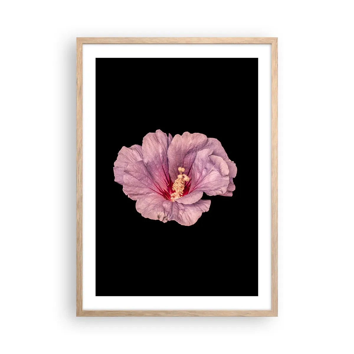 Een poster in een licht eiken lijst - Recht in het hart - 50x70 cm