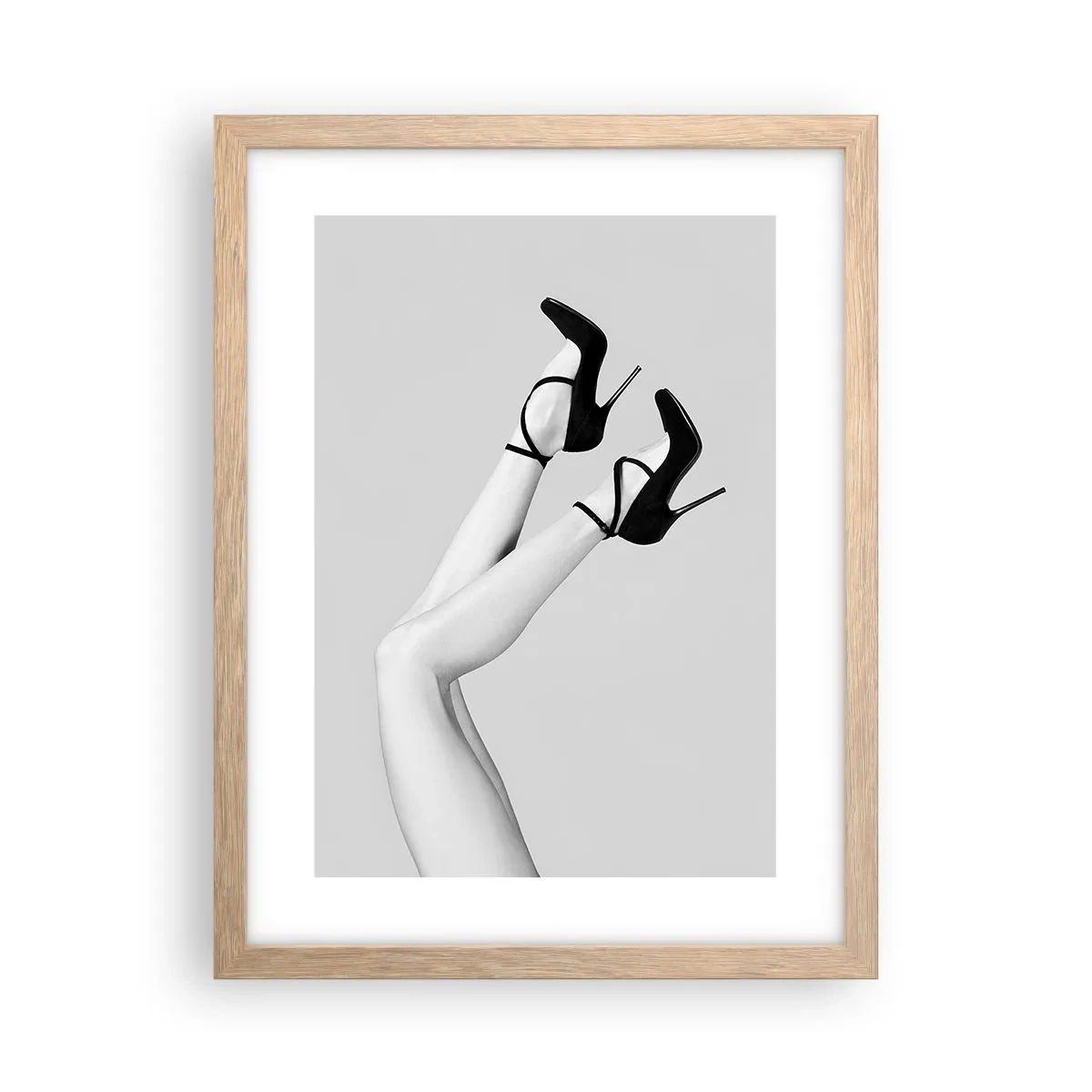Een poster in een licht eiken lijst - Op zijn kop - 30x40 cm