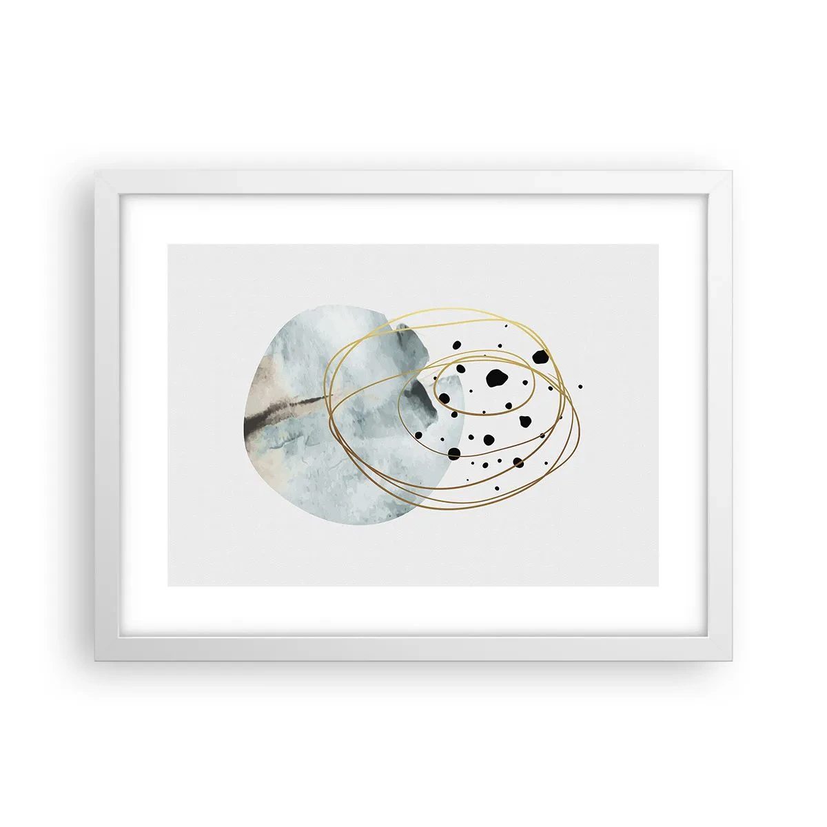Poster in een witte lijst - Omarmd door de ruimte - 40x30 cm