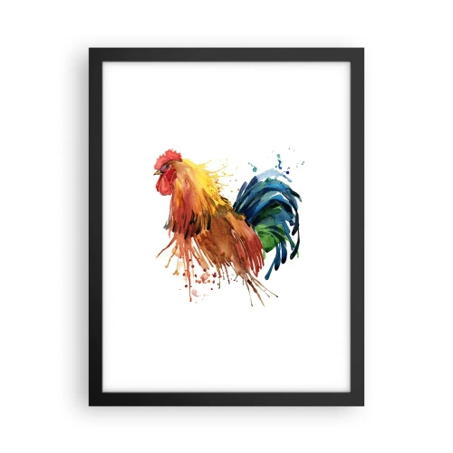 Poster in een zwarte lijst - Koninklijk gewaad, koninklijke trots - 30x40 cm