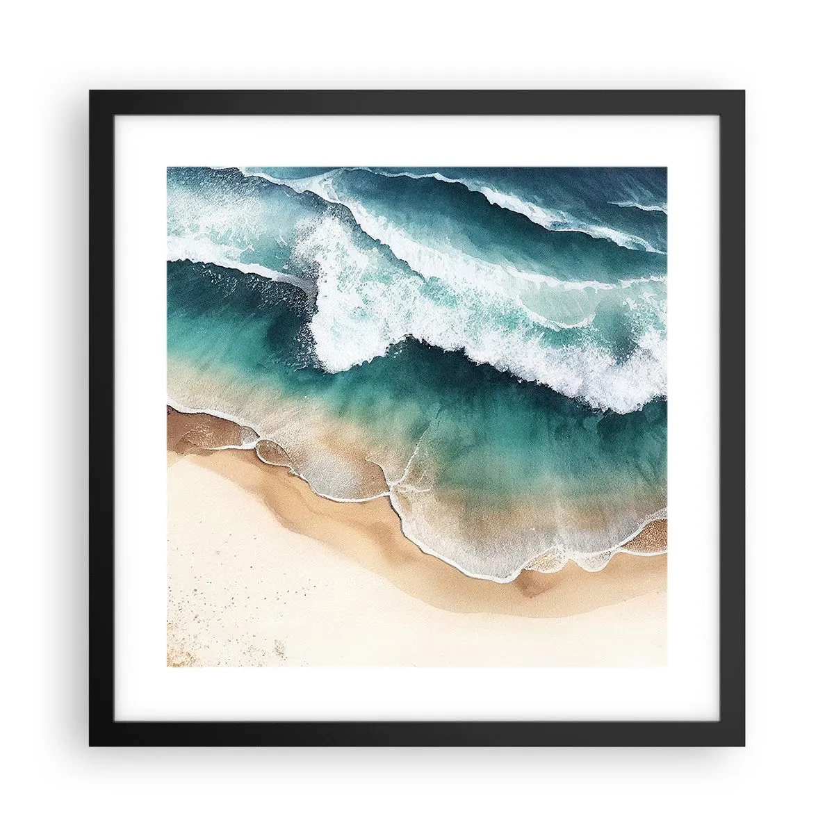 Poster in een zwarte lijst - De eeuwige ontmoeting - 40x40 cm